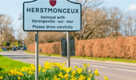 Herstmonceux road sign