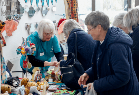 Stall holders raising money for hospice