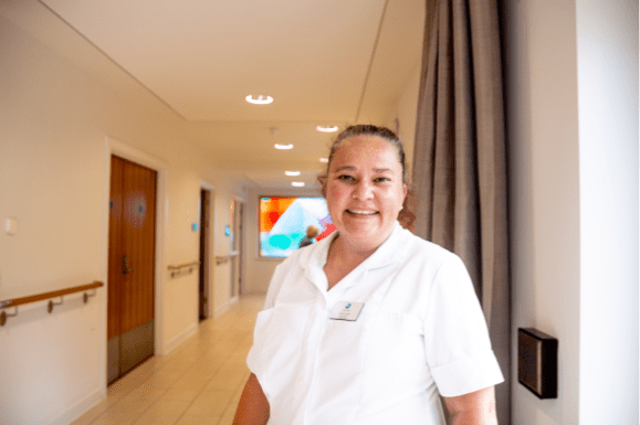 Nurse on IPU smiling