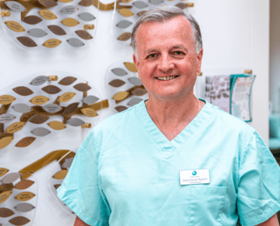 Our Care Hero David Scott-Ralphs in scrubs