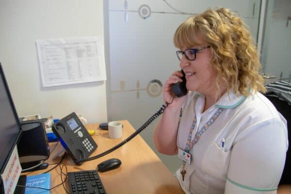 LauraHannigan 17 Nurse on telephone smiling