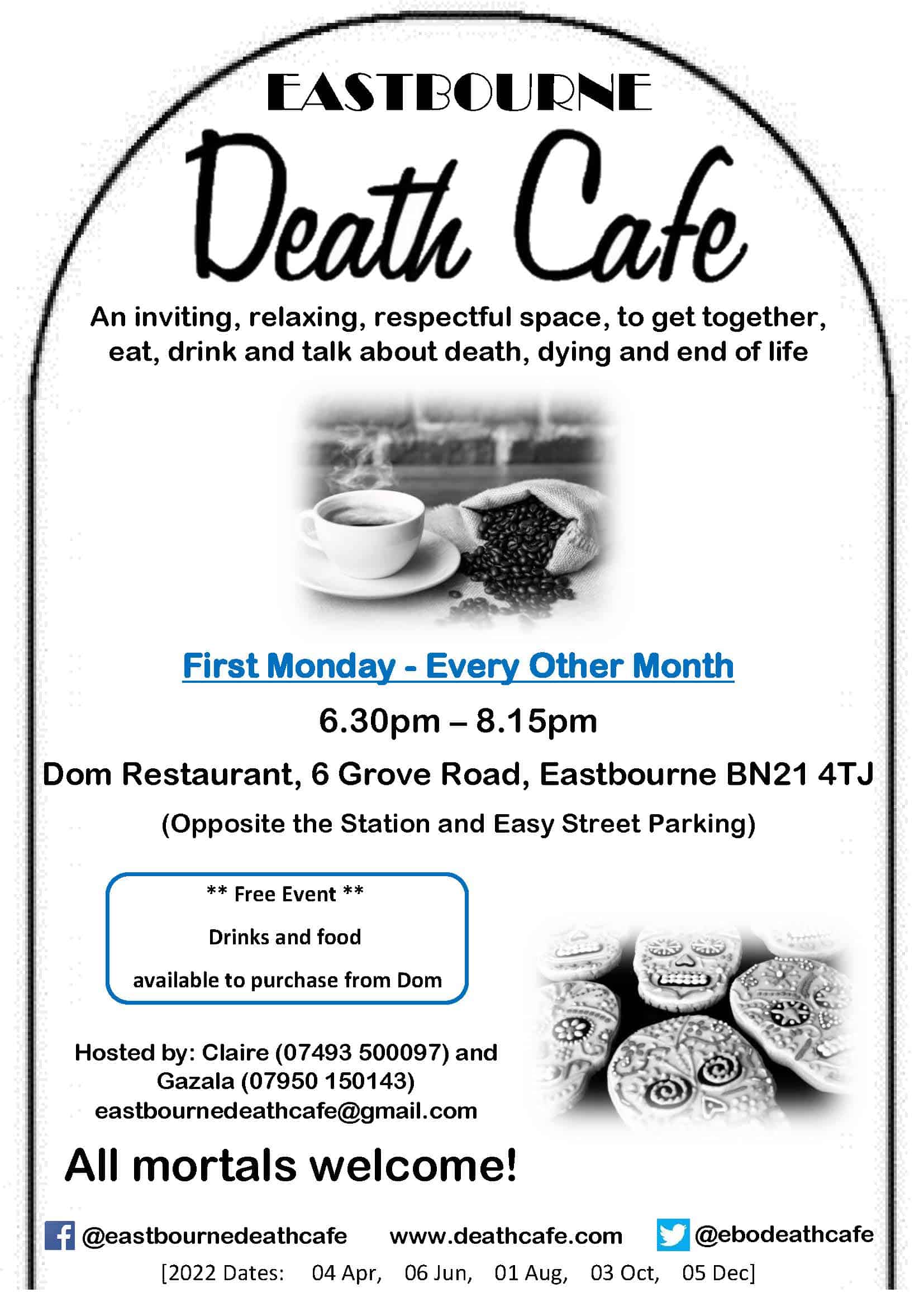 2022 Eastbourne Death Cafe Poster V1