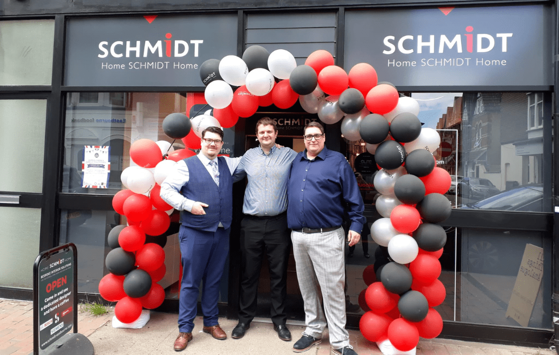 Dave (middle) and the team at SCHMIDT Eastbourne