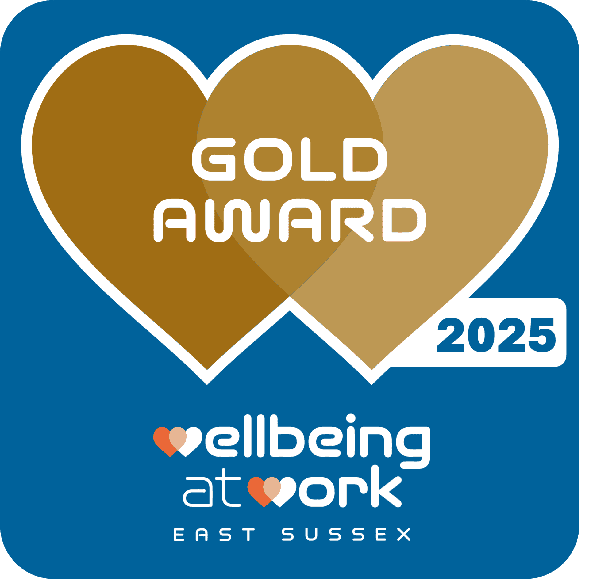 Wellbeing At Work Award Badge Gold