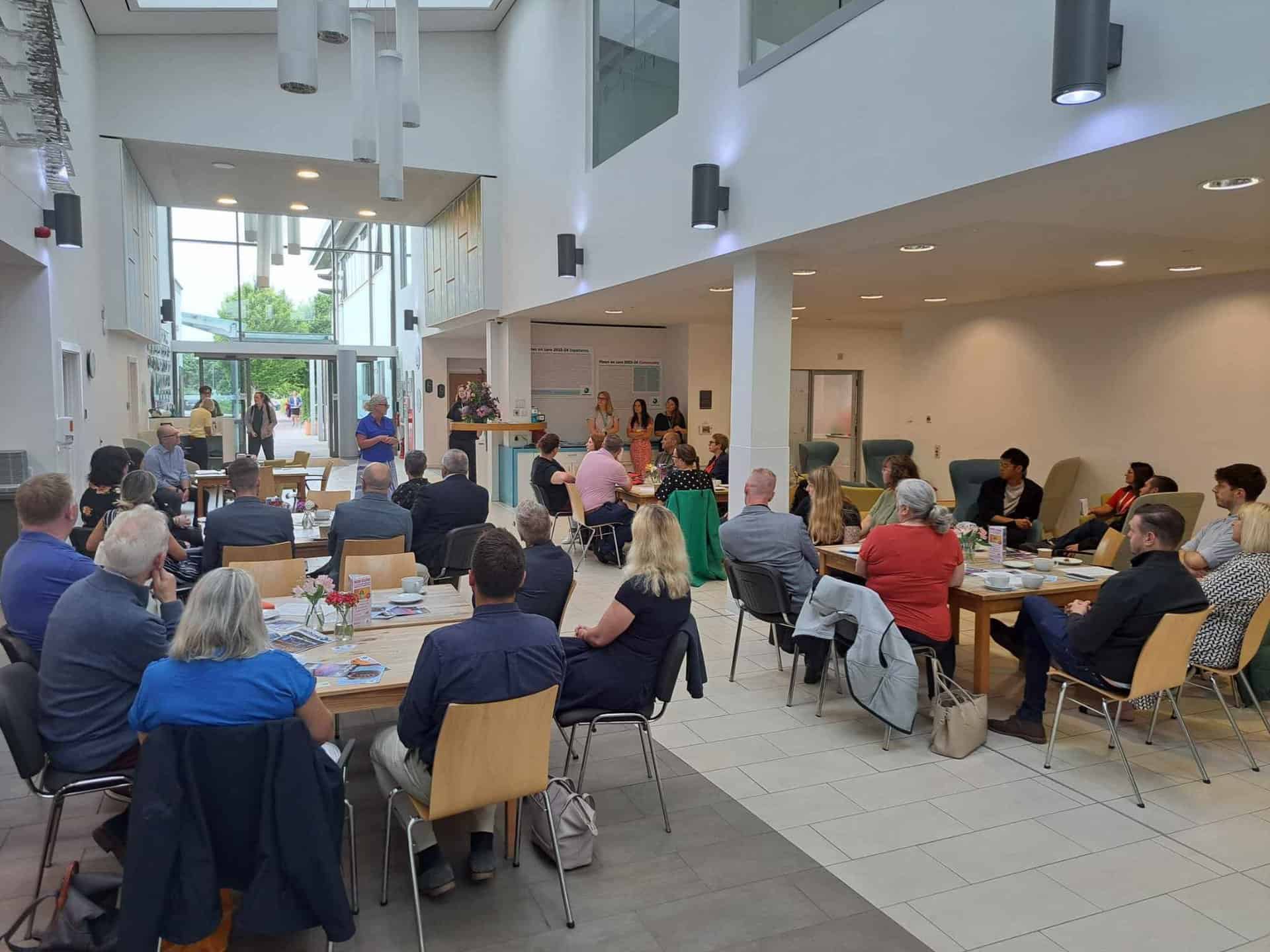 network event in hospice cafe